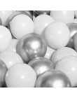 12 sztuk/partia różowy lateksowy balon chrom złoty srebrny złoty chrom metaliczny ślub dla przyszłej panny młodej Theme Party Ai