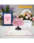 3D karty kirigami upominki na dzień matki karty kocham mamę goździki bukiety kwiatowe kartki z życzeniami dla matki kartka urodz