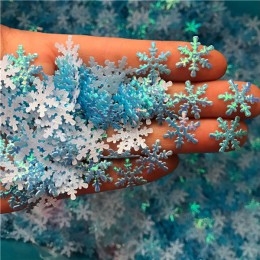 CRLEY 300 sztuk ozdoba świąteczna śnieżynka Xmas urodziny dekoracja na przyjęcie ślubne Handmade Home Decor kolorowe akcesoria b