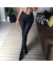 InstaHot Side Lace Up tylny suwak ołówkowe spodnie damskie Sexy polarowe legginsy z wysokim stanem elastyczne jesienne zimowe PU