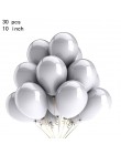 30 sztuk/partia 10 Cal perła złoto srebro czarne lateksowe balony urodziny dekoracje weselne Air Helium Globos akcesoria do upom