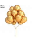 30 sztuk/partia 10 Cal perła złoto srebro czarne lateksowe balony urodziny dekoracje weselne Air Helium Globos akcesoria do upom