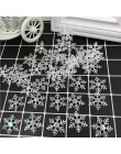 CRLEY 300 sztuk ozdoba świąteczna śnieżynka Xmas urodziny dekoracja na przyjęcie ślubne Handmade Home Decor kolorowe akcesoria b