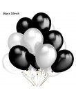 30 sztuk/partia 10 Cal perła złoto srebro czarne lateksowe balony urodziny dekoracje weselne Air Helium Globos akcesoria do upom