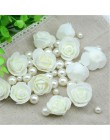 100 sztuk/partia Mini róża z pianki polietylenowej głowy sztuczne Handmade DIY ślub dekoracja domu zaopatrzenie firm fałszywe kw
