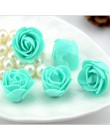 100 sztuk/partia Mini róża z pianki polietylenowej głowy sztuczne Handmade DIY ślub dekoracja domu zaopatrzenie firm fałszywe kw