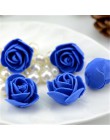 100 sztuk/partia Mini róża z pianki polietylenowej głowy sztuczne Handmade DIY ślub dekoracja domu zaopatrzenie firm fałszywe kw