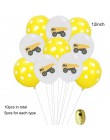 1 zestaw ciągnik budowlany temat nadmuchiwane balony ciężarówka pojazd banery ciasto wystrój Baby Shower chłopcy materiały urodz