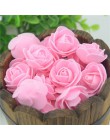 100 sztuk/partia Mini róża z pianki polietylenowej głowy sztuczne Handmade DIY ślub dekoracja domu zaopatrzenie firm fałszywe kw