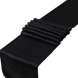 23 kolory satynowe bieżniki 12 "x 108" /30cm x 275cm na wesele dekoracje domu krzesło Sash Bow obrus obrus