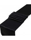 23 kolory satynowe bieżniki 12 "x 108" /30cm x 275cm na wesele dekoracje domu krzesło Sash Bow obrus obrus