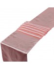 23 kolory satynowe bieżniki 12 "x 108" /30cm x 275cm na wesele dekoracje domu krzesło Sash Bow obrus obrus