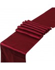 23 kolory satynowe bieżniki 12 "x 108" /30cm x 275cm na wesele dekoracje domu krzesło Sash Bow obrus obrus