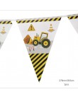 1 zestaw ciągnik budowlany temat nadmuchiwane balony ciężarówka pojazd banery ciasto wystrój Baby Shower chłopcy materiały urodz
