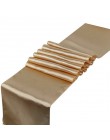 23 kolory satynowe bieżniki 12 "x 108" /30cm x 275cm na wesele dekoracje domu krzesło Sash Bow obrus obrus