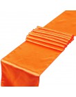 23 kolory satynowe bieżniki 12 "x 108" /30cm x 275cm na wesele dekoracje domu krzesło Sash Bow obrus obrus