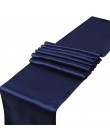 23 kolory satynowe bieżniki 12 "x 108" /30cm x 275cm na wesele dekoracje domu krzesło Sash Bow obrus obrus