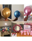 100 szt. Różowe złoto chromowane metalowe lateksowe balony z helem Baby Shower ślubna dekoracja urodzinowa dla dzieci Balon powi
