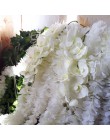 Sztuczny jedwab białe storczyki wysokiej jakości motyl Moth Phalaenopsis sztuczny kwiat na ślub domowe dekoracje świąteczne