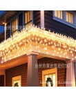 Boże narodzenie 3M X 3M 304 kurtyna girlanda żarówkowa Led Lights Xmas Garland ozdoby choinkowe dla domu noworoczne dekoracje na