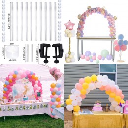 Zestaw DIY łuk balonowy plastikowe balony stojak kolumnowy z ramą podstawa słup i balony klipy na urodziny wesele Event Party De