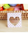 50 sztuk/partia Cute Heart Theme cukierki Cookie torby ślubne cukierki na przyjęcie urodzinowe Buscuit worek do pakowania świąte