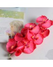 Sztuczny jedwab białe storczyki wysokiej jakości motyl Moth Phalaenopsis sztuczny kwiat na ślub domowe dekoracje świąteczne