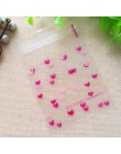 50 sztuk/partia Cute Heart Theme cukierki Cookie torby ślubne cukierki na przyjęcie urodzinowe Buscuit worek do pakowania świąte