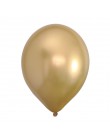 100 szt. Różowe złoto chromowane metalowe lateksowe balony z helem Baby Shower ślubna dekoracja urodzinowa dla dzieci Balon powi