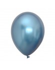 100 szt. Różowe złoto chromowane metalowe lateksowe balony z helem Baby Shower ślubna dekoracja urodzinowa dla dzieci Balon powi