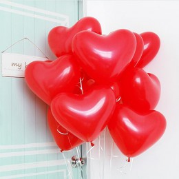 10/20 sztuk czerwony różowy biały miłość w kształcie serca lateksowe balony ślub helem walentynki prezenty urodzinowe nadmuchiwa