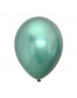 100 szt. Różowe złoto chromowane metalowe lateksowe balony z helem Baby Shower ślubna dekoracja urodzinowa dla dzieci Balon powi