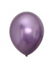 100 szt. Różowe złoto chromowane metalowe lateksowe balony z helem Baby Shower ślubna dekoracja urodzinowa dla dzieci Balon powi