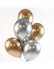 100 szt. Różowe złoto chromowane metalowe lateksowe balony z helem Baby Shower ślubna dekoracja urodzinowa dla dzieci Balon powi