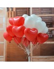 10/20 sztuk czerwony różowy biały miłość w kształcie serca lateksowe balony ślub helem walentynki prezenty urodzinowe nadmuchiwa