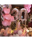 2 sztuk 40 cal róża złota cyfra folia balony z helem 18 20 21 30 50 lat cyfrowy manometr piłki dla dorosłych dekoracje na przyję