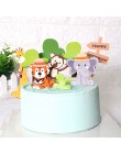 Pcs Zoo śliczne leśne wykaszarki do ciastek dla dzieci dekoracje urodzinowe małpa żyrafa tygrys lew Cupcake wykaszarki urodzinow