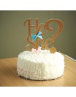 1 sztuk dziewczyna lub chłopiec topper na tort urodzinowy strona dekoracji dostawców on lub ona Cupcake na tort na przyjęcie brz