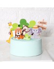 Pcs Zoo śliczne leśne wykaszarki do ciastek dla dzieci dekoracje urodzinowe małpa żyrafa tygrys lew Cupcake wykaszarki urodzinow