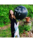 36 Cal czarny płeć ujawnić balon chłopiec lub dziewczyna płeć ujawnić na przyjęcie balony lateksowe dekoracje dla dzieci balon d