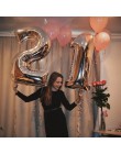 2 sztuk 40 cal róża złota cyfra folia balony z helem 18 20 21 30 50 lat cyfrowy manometr piłki dla dorosłych dekoracje na przyję