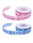 10 stoczni/rolka 15MM to chłopiec to dziewczyna rypsowa satynowa wstążka opakowanie na prezent wstążki na Baby Shower chrzest i 