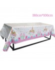 Dla dzieci urodziny jednorożec strona dekoracji jednorożec róg ciasto topper opaska do włosów ślub baby shower party supplies 1s