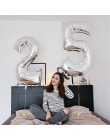 2 sztuk 40 cal róża złota cyfra folia balony z helem 18 20 21 30 50 lat cyfrowy manometr piłki dla dorosłych dekoracje na przyję
