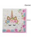 Dla dzieci urodziny jednorożec strona dekoracji jednorożec róg ciasto topper opaska do włosów ślub baby shower party supplies 1s