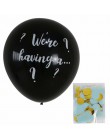 36 Cal czarny płeć ujawnić balon chłopiec lub dziewczyna płeć ujawnić na przyjęcie balony lateksowe dekoracje dla dzieci balon d