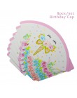 Dla dzieci urodziny jednorożec strona dekoracji jednorożec róg ciasto topper opaska do włosów ślub baby shower party supplies 1s