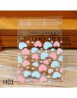 50 sztuk/partia Cute Heart Theme cukierki Cookie torby ślubne cukierki na przyjęcie urodzinowe Buscuit worek do pakowania świąte
