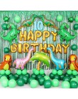 11 sztuk chłopcy urodziny Dino Party dinozaur folia konfetti do balonów lateksowe balony Dino balon powietrza Globos Baby Shower