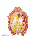 1pc Cartoon księżniczka syrenka z balonów foliowych Baby shower dziewczyna nadmuchiwane helem Globos dzieci dekoracje na przyjęc